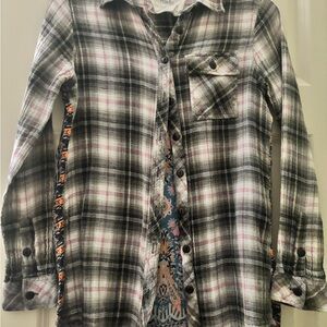 California Moon Rise Plaid Shirt with Pink and Black
